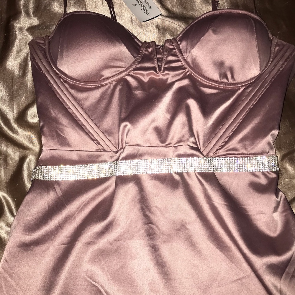 Satin Mauve dress
